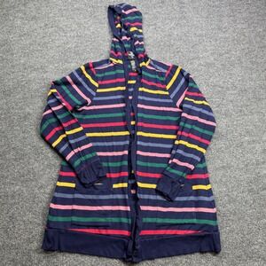 Her Universe Doctor Who Cardigan Womens 00 Multicolor Striped Hooded Open Front